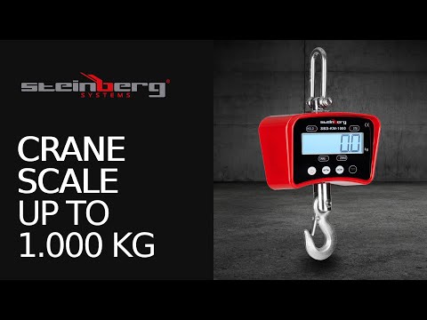 Produktvideo - Kranvægt - 1.000 kg / 0,2 kg - rød