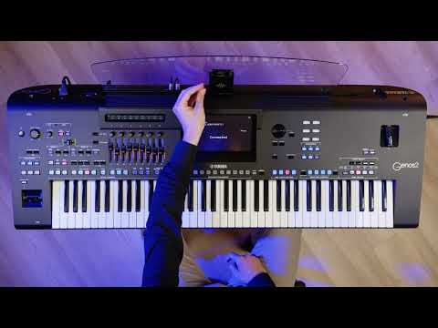 Yamaha Genos 2 ~ How To Use Bluetooth  #yamaha #genos2 #music #bluetooth #keyboard