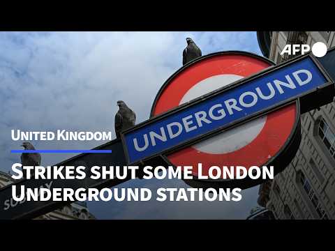 Video Thumbnail: London Underground strike shutters stations over dispute with drivers | AFP