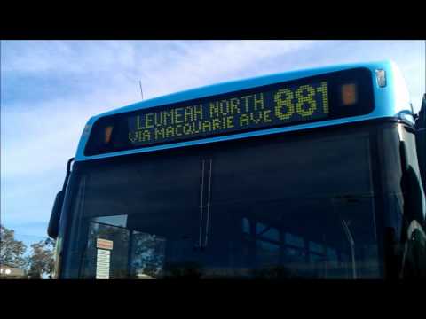 Busways Buses Campbelltown front and side External Destination Indicators