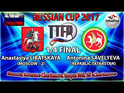 КУБОК РОССИИ-2017 1/4 ФИНАЛА Анна КРАСИКОВА (R:1142) - Антонина САВЕЛЬЕВА (R:1664)