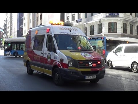 Ambulancia SAMUR Madrid en Urgencia / Ambulanza SAMUR Madrid in emergenza