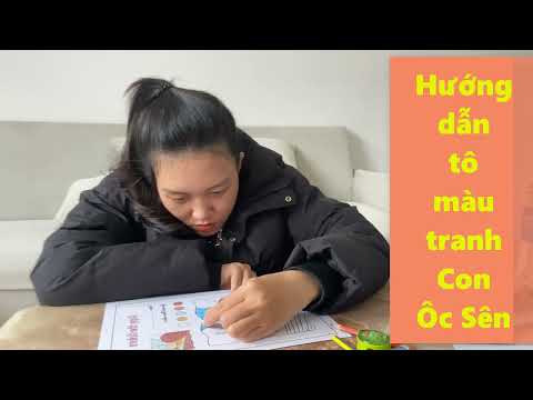 Hướng dẫn tô màu tranh Con Ôc Sên
