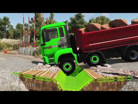 Cars vs Upside Down Speed Bumps #9 | BeamNG.DRIVE