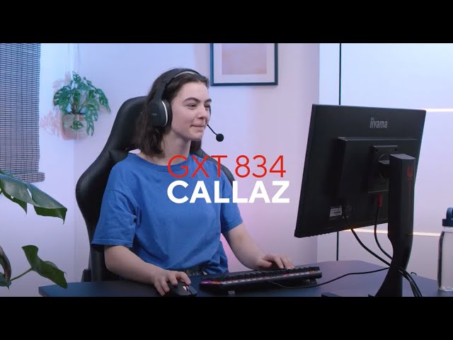Teclado Trust GXT 834 Callaz mecánico compacto con RGB y switches red video