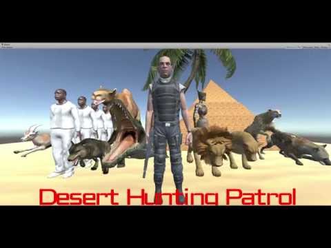 African Desert Hunting Patrol Video
