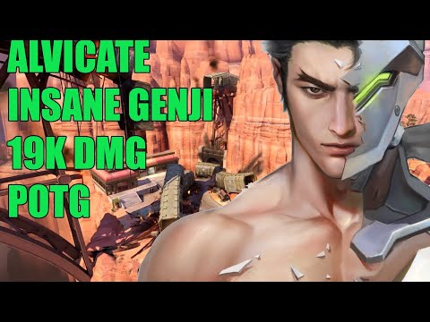 ALVICATE INSANE GENJI 19K DMG POTG - GRAND MASTER OVERWATCH SEASON 30