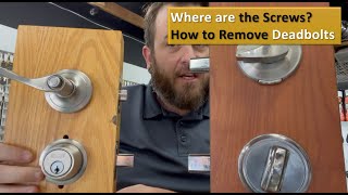 How to Remove Deadbolt With No Screws - Where are the Deadbolt Screws?