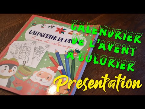 COLORIAGE 🎄🖍PRESENTATION CALENDRIER DE L'AVENT A COLORIER 🎄🖍LES PASSIONS DE JESS #LPDJ