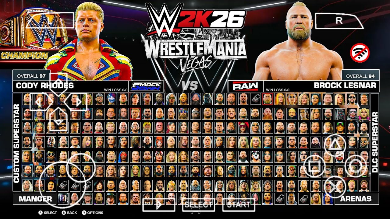 WWE 2K26 PPSSPP Android Offline Full Character Best Graphics | WWE 2K25 PSP Gameplay