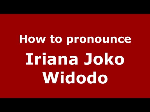 How to pronounce Iriana Joko Widodo (Indonesia/Indonesian) - PronounceNames.com
