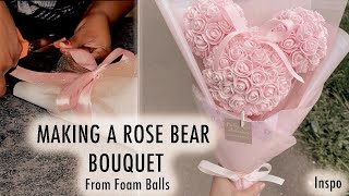 How to: Rose Bear Bouquet