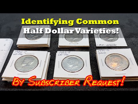 CoinRollHunting 101 - Identifying Common Half Dollar Varieties