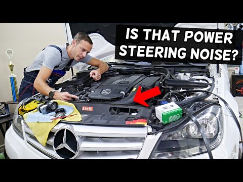 HOW TO KNOW IF POWER STEERING IS MAKING NOISE NOISY ON MERCEDES W203 W204 W211 W212