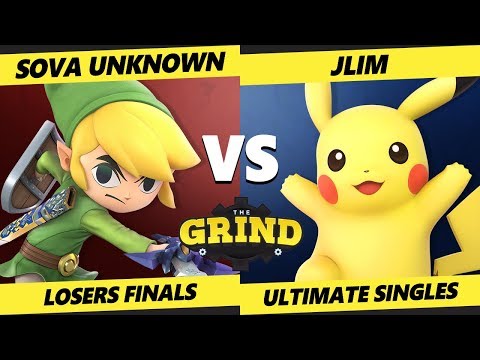 The Grind 113 Losers Finals - Sova Unknown (Toon Link) Vs. Jlim (Pikachu, Snake) Smash Ultimate