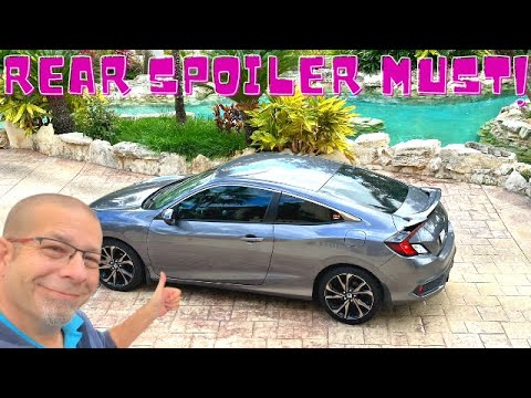 Honda Civic Rear Trunk Spoiler Install: Holes Were Drilled!