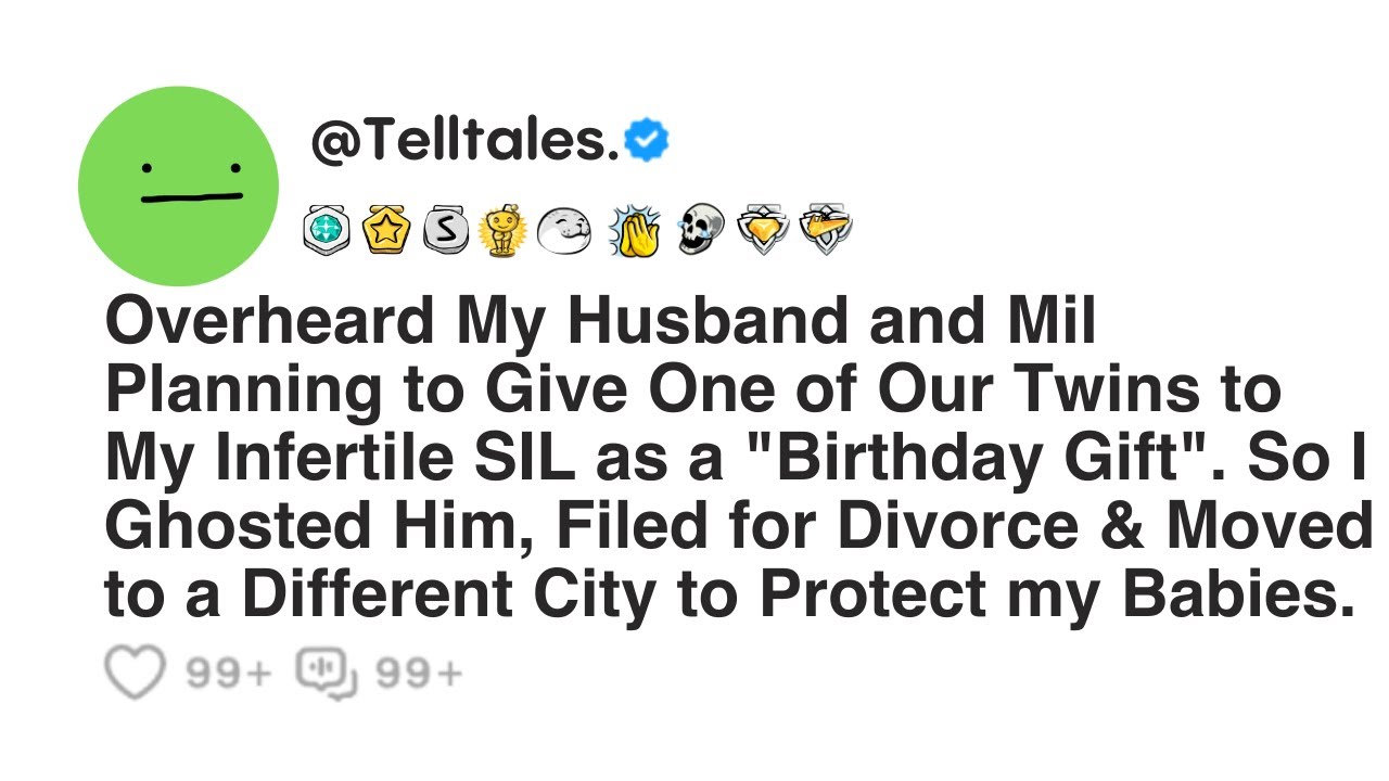 Overheard My Husband and Mil Planning to Give One of Our Twins to My Infertile SIL as a "Birthday...