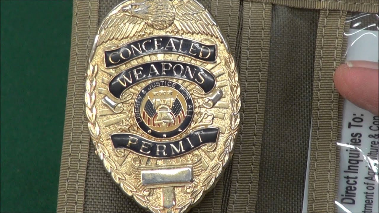 Concealed License Badge, Trash It ! WeaponsEducation