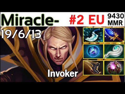 Party game: Miracle- (Team Liquid) - Invoker - 9430 MMR Rank#2 europe Dota 2 Dota2