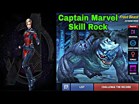 Abx Universal Super Hero Female Silence Season| Captain Marvel Still Rock - Marvel Future Fight