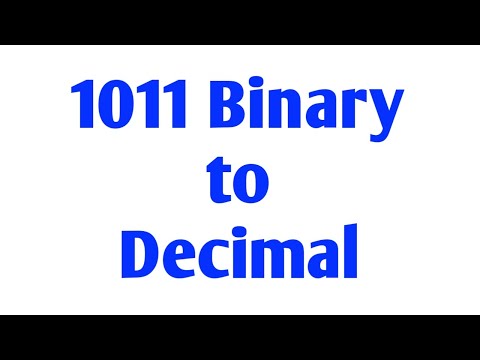 What Is 1011 As A Decimal