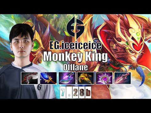 Monkey King Offlane | EG.iceiceice | OFFLANE MONKEY IS BROKEN | 7.28b Gameplay Highlights
