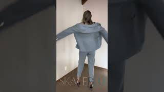 Video do Blazer Joana Alfaiataria Cinza Estruturado SK