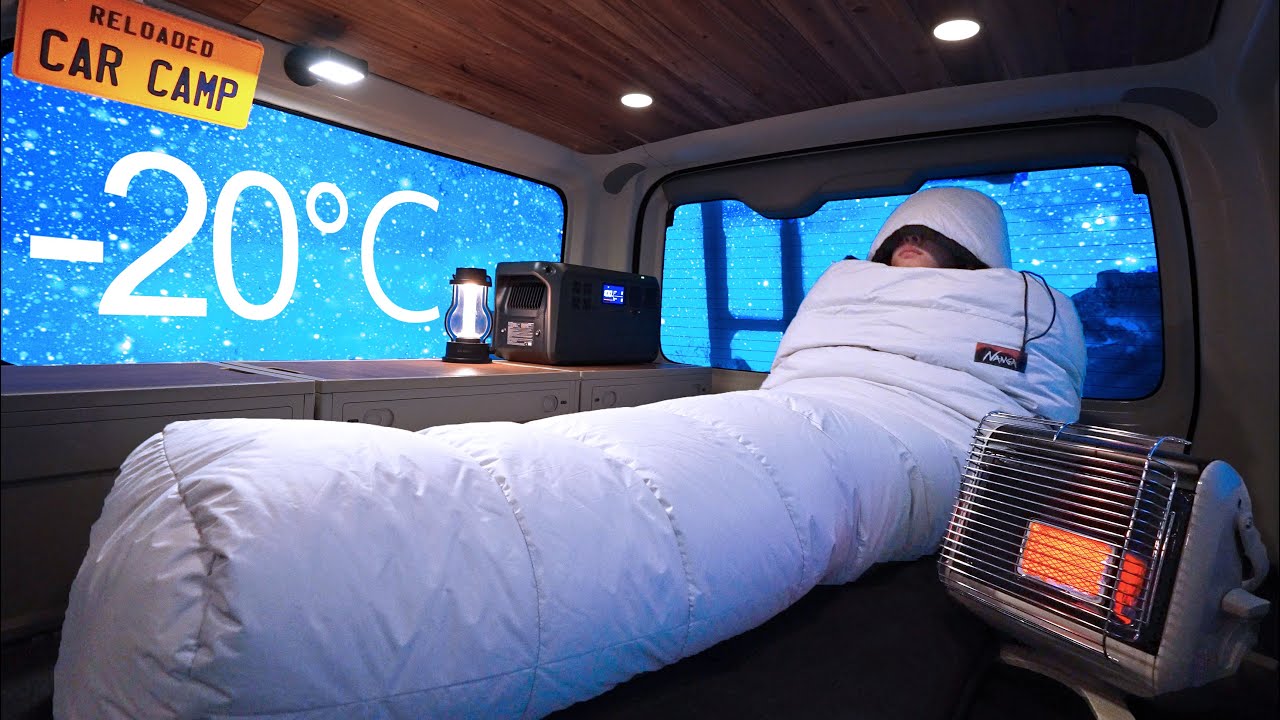 The Coldest Snow Car Camping Ever.