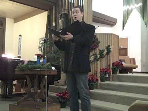 Paul Sandberg sings "O Holy Night"