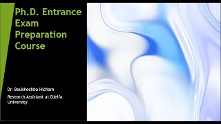 Writing essays in a Ph.D. entrance exam ( didactics )