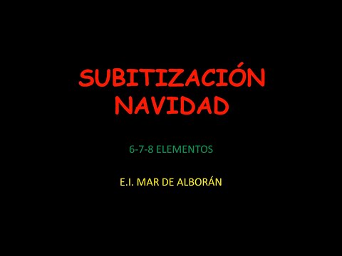 SUBITIZACIÓN ESPECIAL NAVIDAD
