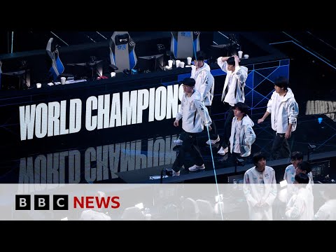 Video | Korea's T1 beats China to win esports's League of Legends World Championships | BBC News