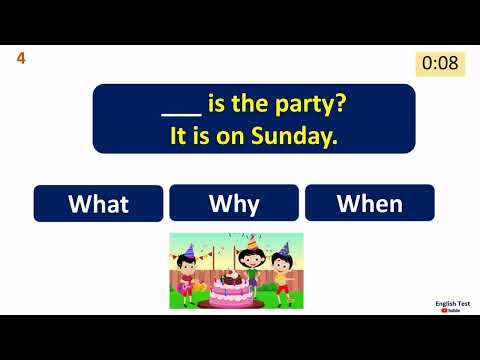 Wh Question Words Quiz for Kids
