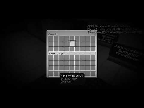 Minecraft horror map, SCP: Bedrock Breach [V0.3] By:JuliusScizzor & Other Cool pl...