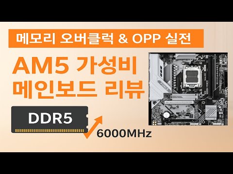 AM5 가성비 보급형 메인보드 리뷰와 함께 살펴보는 AMD 메모리 셋팅 / B850m Force