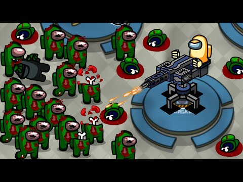 Among Us Zombie vs Gatling Gun - Animation