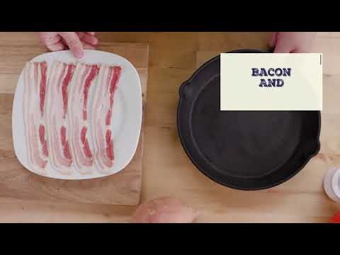 BBQ Bacon Burger and Sweet Potato Chips Recipe Video