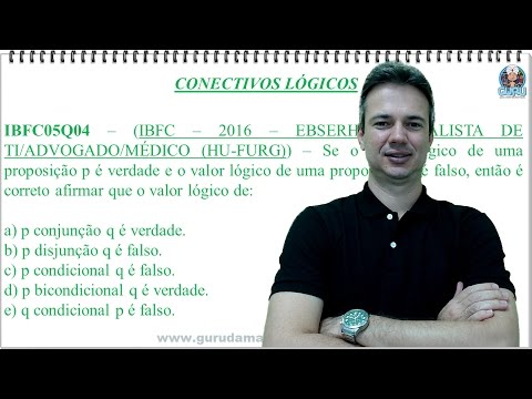 IBFC05NSQ04 - IBFC - 2016 - EBSERH - HU-FURG - CONECTIVOS LÓGICOS