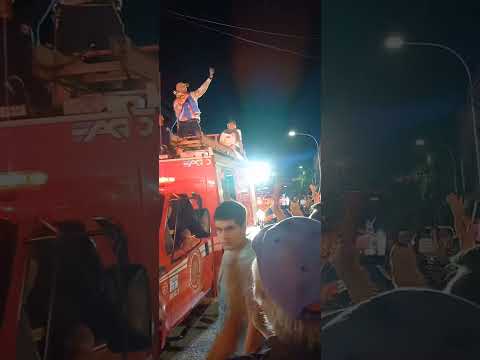 Manu Andujar, ganador del DAKAR 2024, así lo recibió su ciudad natal Lobos, Buenos Aires
