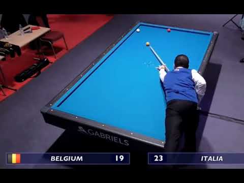 ITALIA (A.Buta ) vs BELGIO 13°CAMPIONATO EUROPEO BILIARDO A SQUADRE 2017 @TREDICALCIO