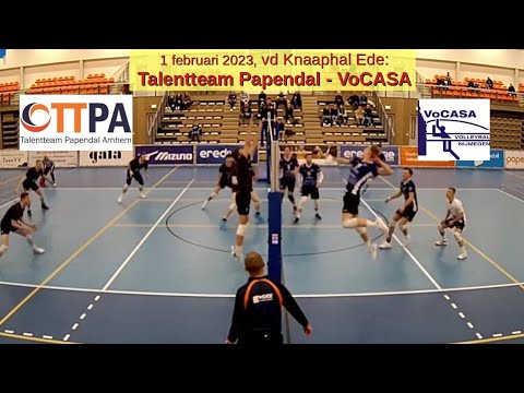 2023-02-01 Talentteam Papendal  - VoCASA (samenvatting, 10 min) Eredivisie Heren Volleybal