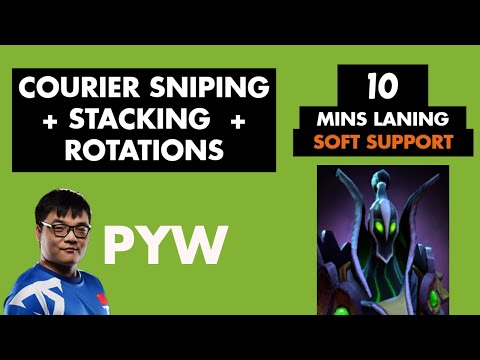 VG Pyw - Rubick vs. Alliance | Courier Sniping + Stacking/Rotation 7.23 | Dota 2 Support Laning