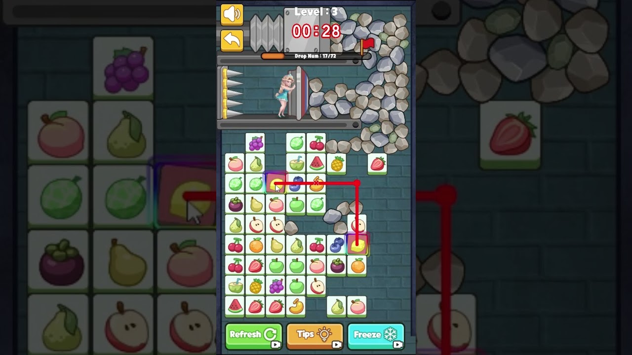 Princess Rescue Fruit Connect Gameplay Video Walkthrough