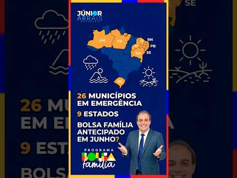 🚨 O Governo Federal reconheceu situação de emergência em 26 municípios de 9 estados.