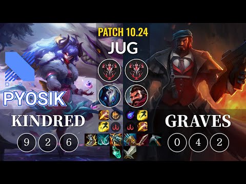 DRX Pyosik Kindred vs Graves Jungle - KR Patch 10.24