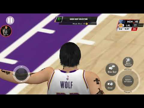 NBA2K20 Mobile My Career #25 LA Lakers Vs Memphis Grizzlies 6