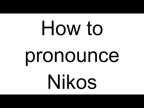 How to Pronounce Nikos (Greek)