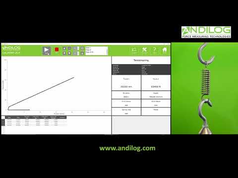 Tension spring testing with Califort