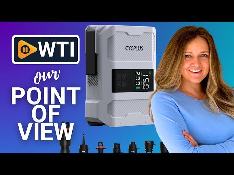 CYCPLUS 20PSI Rechargeable Paddleboard Pump - Intelligent Fast Dual-Stage Inflation - WTI product video review