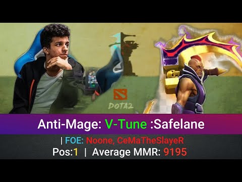 Anti-Mage Perspective by V-Tune | @1440p | Safelane Pos:1 |  | FOE: Noone, CeMaTheSlayeR |587325644